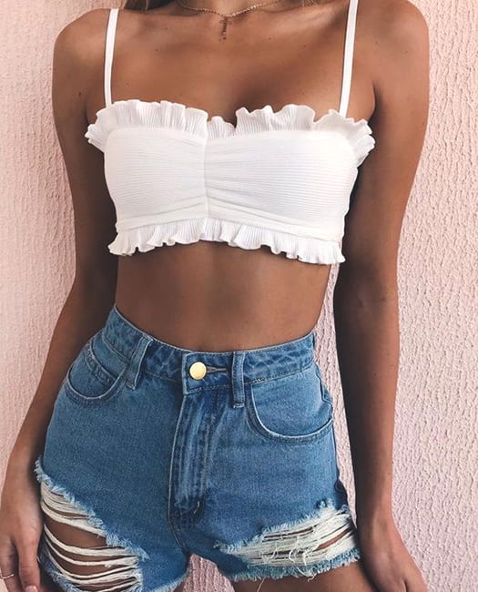 denim-jean-shorts-white-top