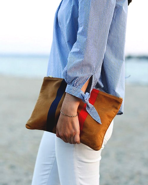 striped-brown-clutch-bag