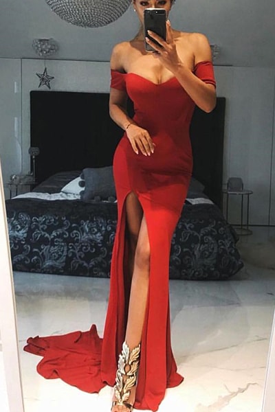 off-the-shoulder-red-mermaid-prom-dress