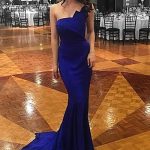 one-shoulder-mermaid-navy-blue-prom-dress