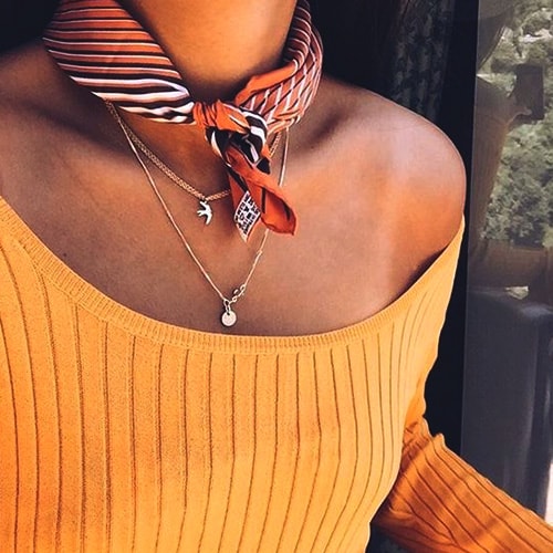 orange-scarf-necklaces