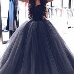 princess-navy-blue-tulle-prom-dress