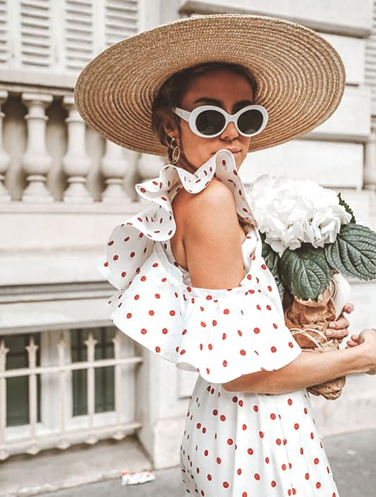 straw-hat-dot-dress