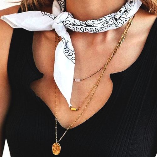 white-scarf-gold-necklaces