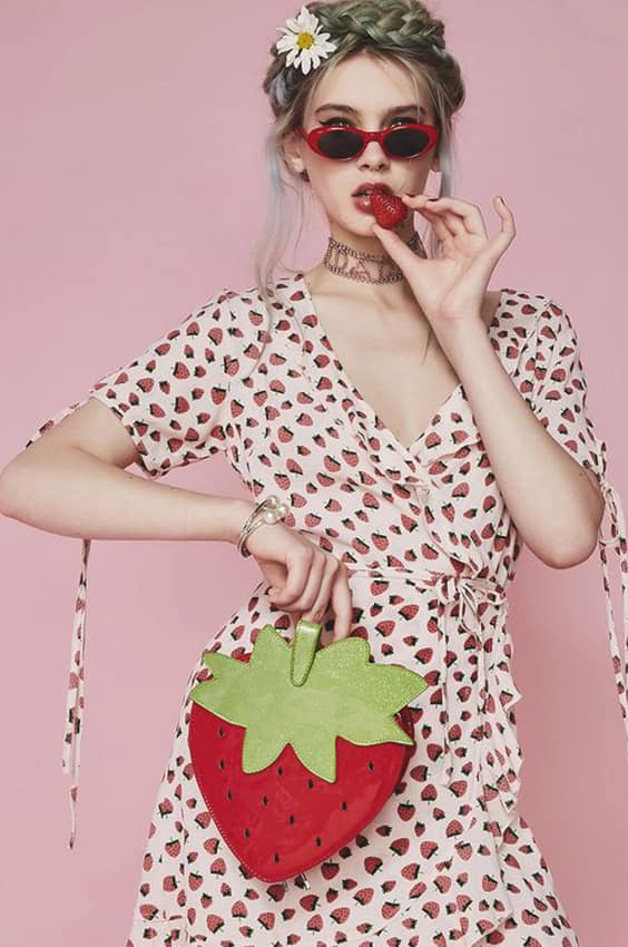 strawberry-printed-summer-dress