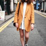 orange-blazer-with-summer-dress-fall