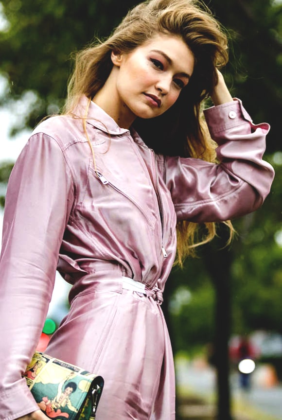 gigi-hadid-baby-pink-trench-coat-at-nyfw-street-style-min