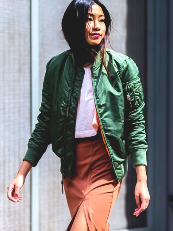 green-bomber-jacket-fall-school-fashion-trends