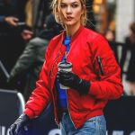 karlie-kloss-red-bomber-jacket-street-style-fashion-fall-outfits