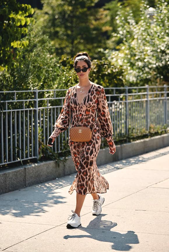 leopard-pattern-sheer-dress-khaki-bag-outfit-from-nyfw-street-style-min