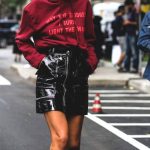 red-graphic-sweatshirt-leather-black-skirt-outfit-for-fall-school