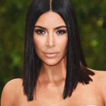 straight-lob-haircut-kim-kardashion-hairstyle-trend-2018