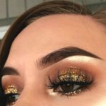 gold-gliterry-smokey-eye-makeup-look