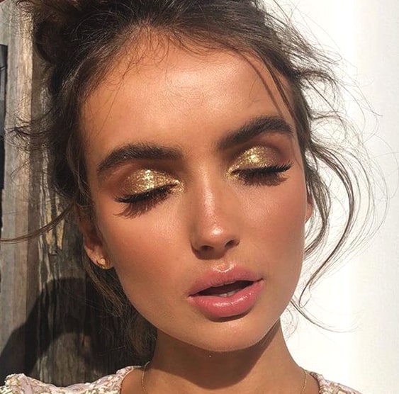 gold-smokey-eye-makeup-trend
