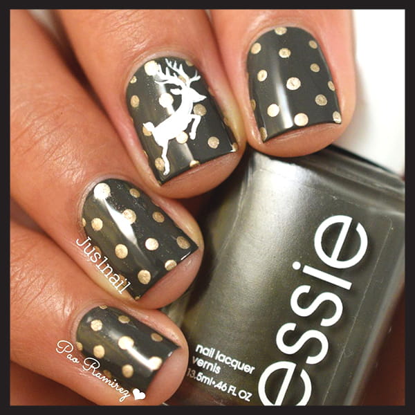 christmas-nail-art-design-polka-dot-reindeer-design-min