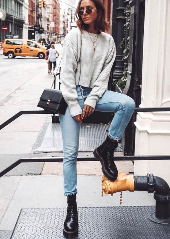 boyfriend jeans with boots