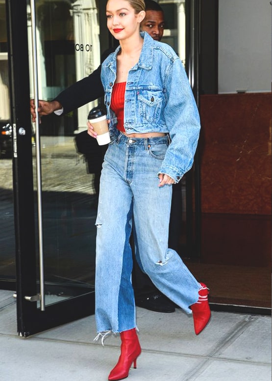 gigi-hadid-boyfriend-jeans-styling-with-red-high-heels