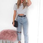 striped-black-and-white-shirt-boyfriend-jeans-outfit