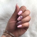 pink-colored-nail-art-design-glittery-nails-min