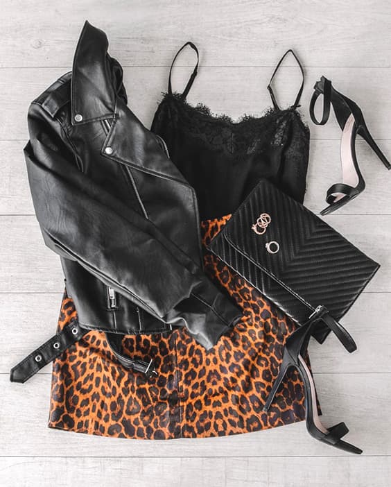 black-leather-jacket-leopard-mini-skirt-valentines-day-outfit-ideas-min