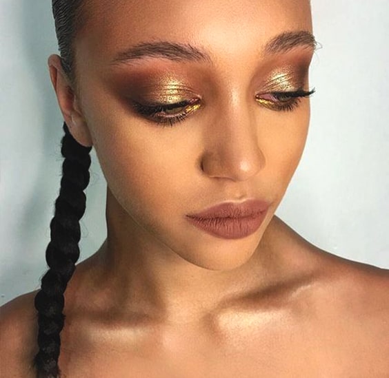 metallic-eyeshadow-makeup-ideas-for-night-out