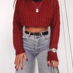 red-chunky-knit-jean-valentines-day-cozy-outfit-ideas-min