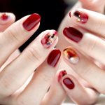 valentines-day-burgundy-abstract-nail-design-min