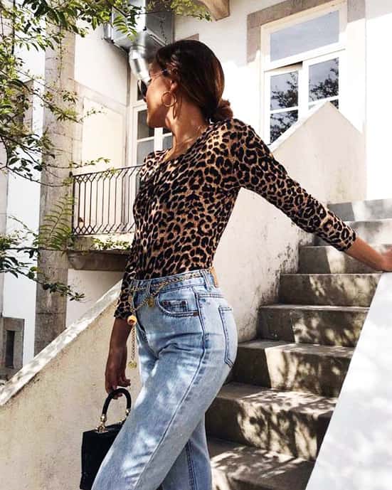 animal print shirt outfit