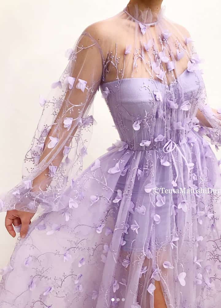 purple princess prom dress