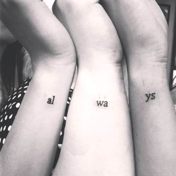 The 56 Coolest Matching BFF Tattoos That Prove Your Friendship Is Forever