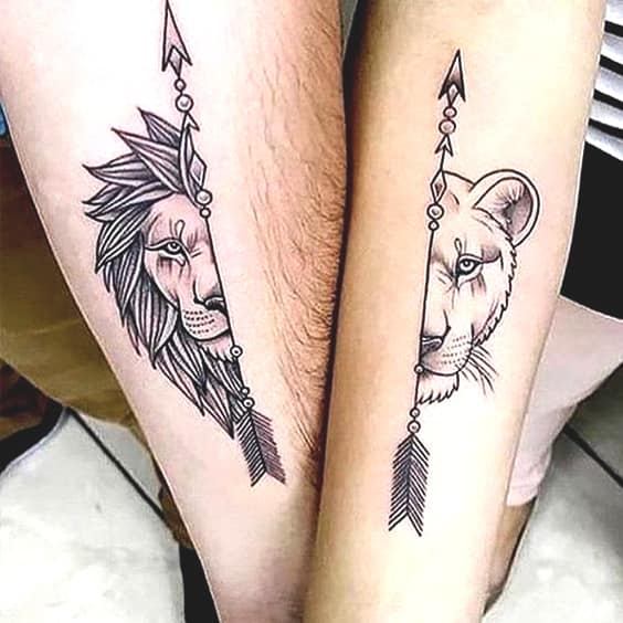 81 Unique & Matching Couples' Tattoo Ideas To Try in 2019