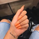 glossy-orange-nail-art-design-summer