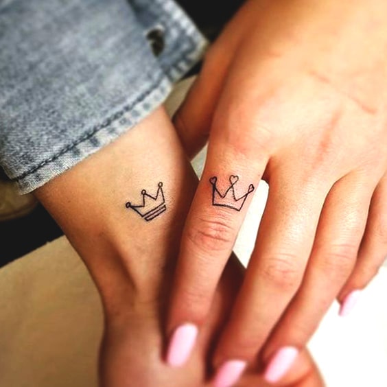 King And Queen Crown Tattoos Min Ecemella