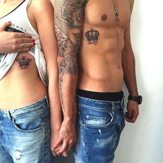 81 Unique & Matching Couples' Tattoo Ideas To Try in 2019