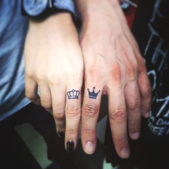 King And Queen Tattoo Idea Min Ecemella