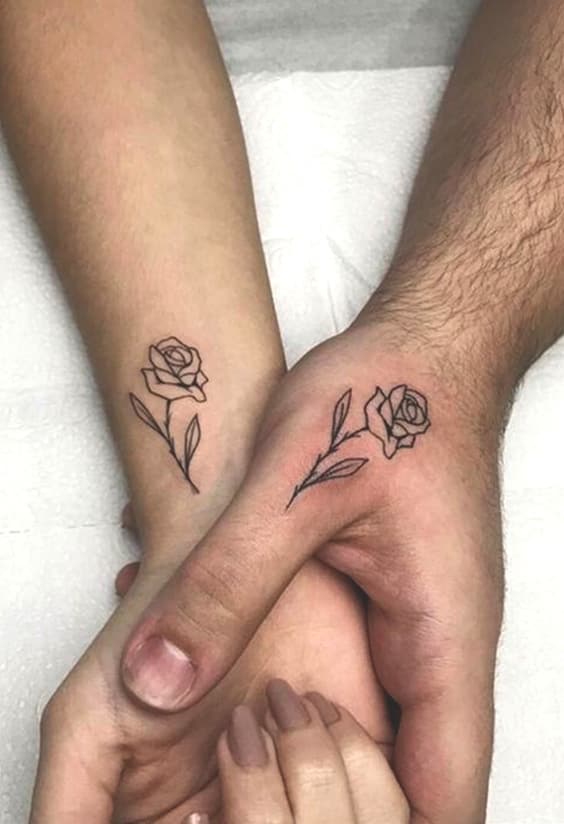 81 Unique & Matching Couples' Tattoo Ideas To Try in 2019