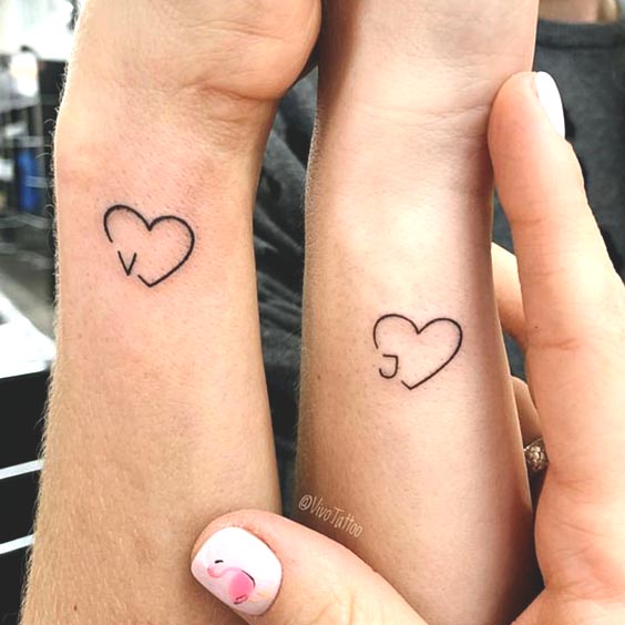 Small Double Heart Tattoo  Tattoo Ideas and Designs  Tattoosai