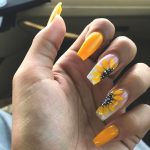 sunflower-nail-art-design-summer-nails