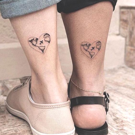 The 56 Coolest Matching BFF Tattoos That Prove Your Friendship Is Forever