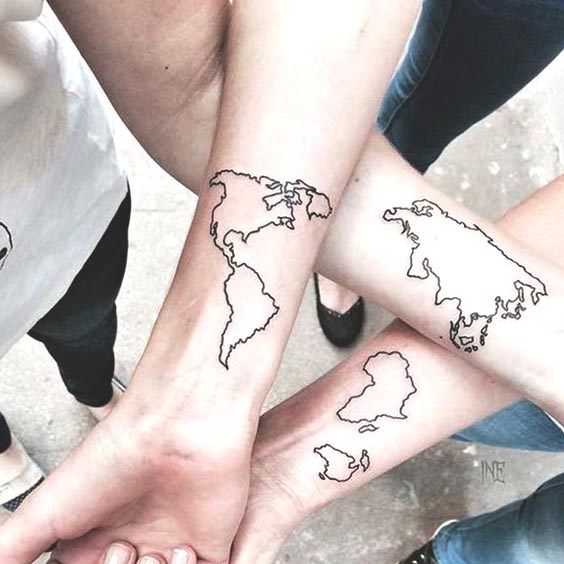 The 56 Coolest Matching BFF Tattoos That Prove Your Friendship Is Forever