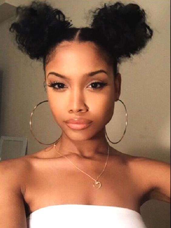 Double Buns Protective Hairstyles 2019 Ecemella