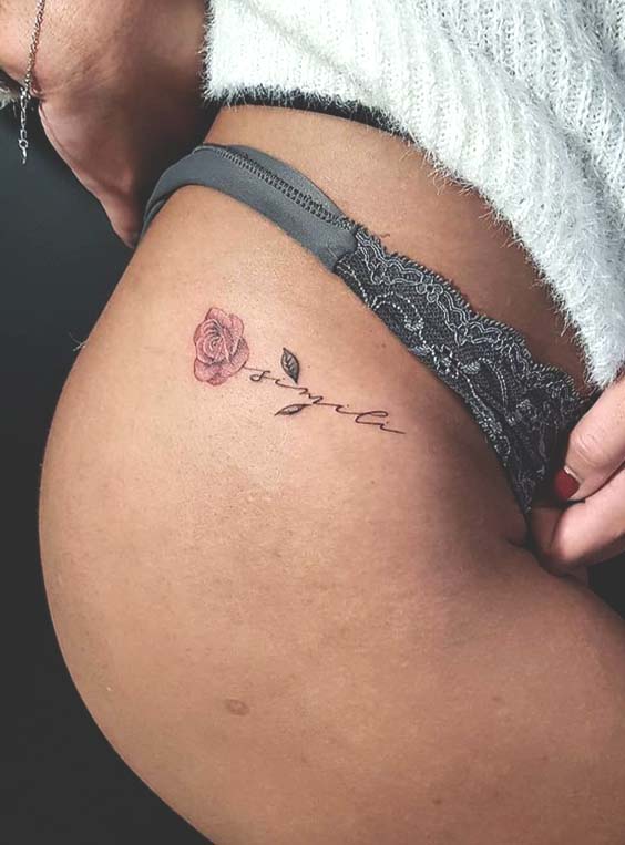 Tattoo tagged with: rose, side, flower | inked-app.com
