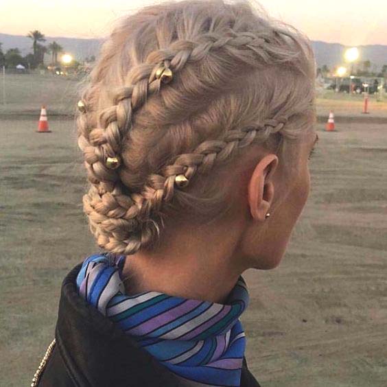 French Braids Cool Short Hair Ideas Ecemella