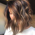 asymmetrical-lob-golden-balayage-hairstyle