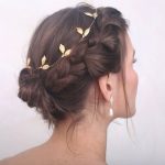 braided-crown-wedding-hairstyle-for-shot-hair