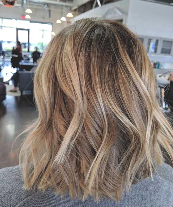 Bronde-hair-color-lob-haircut-hairstyle-idea  Ecemella