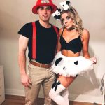 dalmatian-and-firefighter-halloween-costume-idea-for-couples