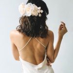 floral-hair-clip-short-hairstyle-for-wedding