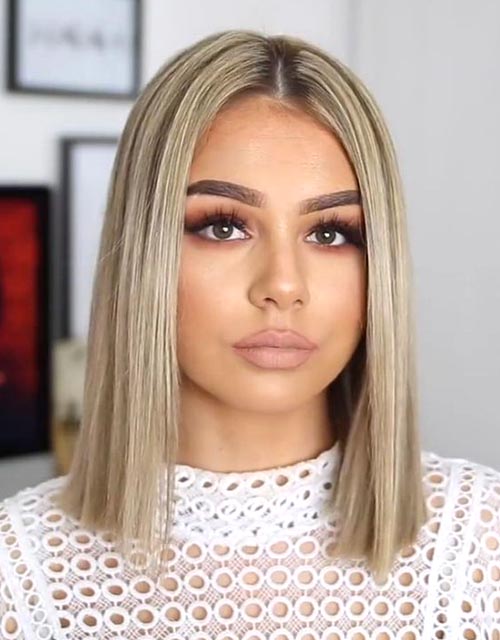 Sleek Lob Haircut Look 2019 Fall Hairstyles Ecemella