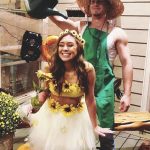 sunflower-and-gardener-halloween-costume-idea-for-couples